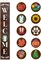 Welcome Sign for Front Porch Standing, Interchangeable Welcome Standing Sign with 5 Designed DoubleSided Icons for Front Door, All Seasonal Farmhouse Rustic Modern Porch Decor for Fall